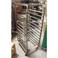 12 TIER STAINLESS STEEL BAKERS RACK. 20"X26"X57.5"