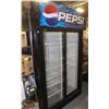 Image 1 : QBD SLIDING GLASS DOOR DISPLAY COOLER W/ SIGN