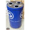 Image 1 : METAL 40 GALLON MIXED RECYCLING CONTAINER
