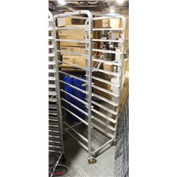 12 TIER ALUMINUM BAKERS RACK. AS IS. 20"X26"X68"