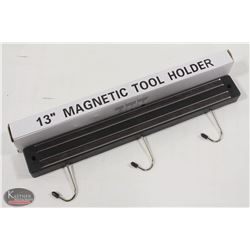 NEW 13" MAGNETIC TOOL HOLDER WITH 3 HOOKS