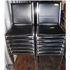 Image 1 : LOT OF 2 STACKS OF METAL & LEATHERETTE CHAIR