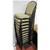Image 1 : GROUP OF 11 STACKABLE PADDED METAL CHAIRS