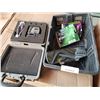 Image 1 : TRAY OF ROBOTOOLS LASER LEVEL, BLUETOOTH MIRROR AND LIGHT