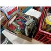 Image 2 : BOX AND TRAY OF TOOLS, SHOP SUPPLIES, FALL ARREST LANYARDS