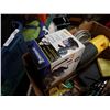 Image 2 : BOX OF TOOLS AND TIRE INFLATOR