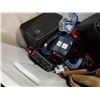 Image 8 : TOTE OF TOOLS, SPEAKERS, LIGHT CONTROLLERS AND MORE
