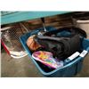 Image 1 : TOTE OF BACKPACK, TITAN COOLER, BASKETBALL AND MORE