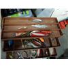Image 8 : TRAY OF FISHING LINE, BAIT, 2 TACKLEBOXES WITH CONTENTS