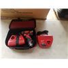 Image 1 : MILWAUKEE M12 2401-20 CORDLESS SCREWDRIVER WITH 2AH BATTERY AND 2 CHARGERS