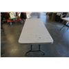 Image 1 : 6 FOOT PLASTIC LIFETIME FOLDING MARKET TABLE