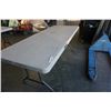 Image 2 : 6 FOOT PLASTIC LIFETIME FOLDING MARKET TABLE