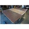 Image 1 : THREE 6 FOOT FOLDING MARKET TABLES