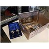 Image 1 : Box of antique silver plate