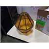 Image 2 : 2 BOXES VINTAGE GLASS AND METAL LAMP SHADES