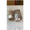 Image 1 : 2 ETCHED SILVER PLATE BOXES WITH CONTENTS