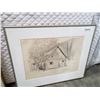 Image 1 : PENCIL ON PAPER "OLD CABIN" SIGNED J. M. WISEMAN '76