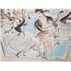 Image 2 : Watercolor on paper " a group of dancers" signed Valldemosa '58