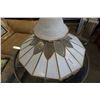 Image 2 : LEADED GLASS LAMP SHADE AND OTHER SHADE