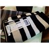 Image 2 : 2 IKEA AREA CARPETS, BLACK AND WHITE AND GREY