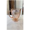 Image 2 : LOT OF VINTAGE PEACH GLASS WARE