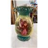 Image 2 : 2 VINTAGE HAND PAINTED VASES