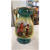 Image 8 : 2 VINTAGE HAND PAINTED VASES