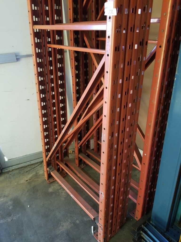 6 REDI RACK HEAVY DUTY PALLET RACKING UPRIGHTS - 3 FOOT WIDE