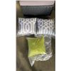 Image 2 : 3 BRAND NEW OUTDOOR THROW PILLOWS -RETAIL $69.97  2 - 18 INCH, 1 - 12 INCH