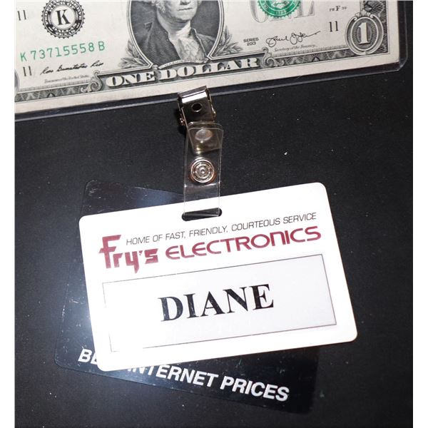 ZZ-CLEARANCE THE WAR WITH GRANDPA SCREEN MATCHED DIANE FRYS BADGE JANE SEYMOUR