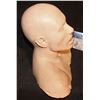 Image 2 : SILICONE FULL BUST BLANK CANVAS 1001 USES MASK WIG FORM MAKE UP AND HAIR PUNCH PRACTICE ETC