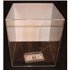 ZZ-CLEARANCE DISPLAY CASE ACRYLIC WITH WHITE BACKING NO BASE