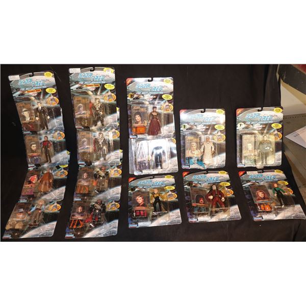 STAR TREK DEEP SPACE NINE ACTION FIGURE LOT OF 15 W/ FIVE VARIANTS