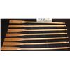 Image 1 : ZZ-CLEARANCE ANTIQUE WOODEN ROWING OARS 1930'S FILMING MINIATURES LOT OF 7