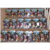 Image 1 : STAR TREK TNG ACTION FIGURES PLAYMATES RED DOT LOT OF 18 W/ 9 VARIANTS SOME UNPUNCHED