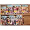 Image 2 : STAR TREK TNG ACTION FIGURES PLAYMATES RED DOT LOT OF 18 W/ 9 VARIANTS SOME UNPUNCHED