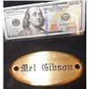 Image 1 : THE EXPENDABLES 3 MEL GIBSON ETCHED BRASS NAMEPLATE FROM TRAILER