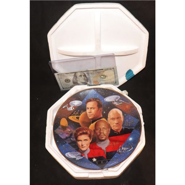 STAR TREK TOS TNG DS9 VOYAGER CAPYAIN'S COLLECTOR PLATE