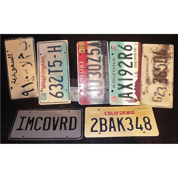 LICENSE PLATES FROM 2000's OR PERIOD FILMS USED IN SEVERAL PRODUCTIONS