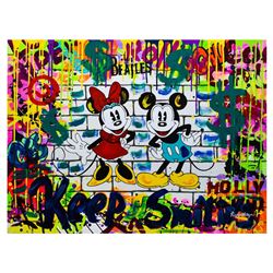 Nastya Rovenskaya- Mixed Media "Mickey & Minnie"
