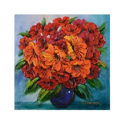 Yana Korobov, "Every Song of Color" Original Acrylic Painting on Canvas, Hand Signed with Letter Aut