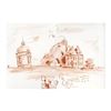 Image 1 : Wayne Ensrud "View of Chateau Latour (Bordeaux)" Pastel Original Artwork; Hand Signed; COA