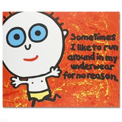 "Sometimes I Like to Run" Limited Edition Lithograph by Todd Goldman, Numbered and Hand Signed with 