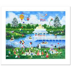 Jane Wooster Scott,  Mother's Day Picnic  Hand Signed Limited Edition Serigraph with Letter of Authe