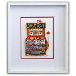 Charles Fazzino- 3D Construction Silkscreen Serigraph "Slots of Fun"