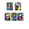 Image 1 : Patricia Govezensky- Set of 5 Serigraph on Paper "Gloria, Katy, Margo, Sitting Pretty, Mary"