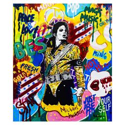 Nastya Rovenskaya- Mixed Media "King of Pop"