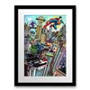 Image 1 : Charles Fazzino- 3D Construction Silkscreen Serigraph "SUPERMAN SAVES THE DAY"