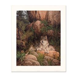 Larry Fanning (1938-2014), "Soul Mates - Gray Wolves" Limited Edition Lithograph, Numbered and Hand 