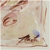 Image 2 : Marta Wiley, Framed Original Mixed Media Painting on Canvas, Thumb Printed and Hand Signed with Lett